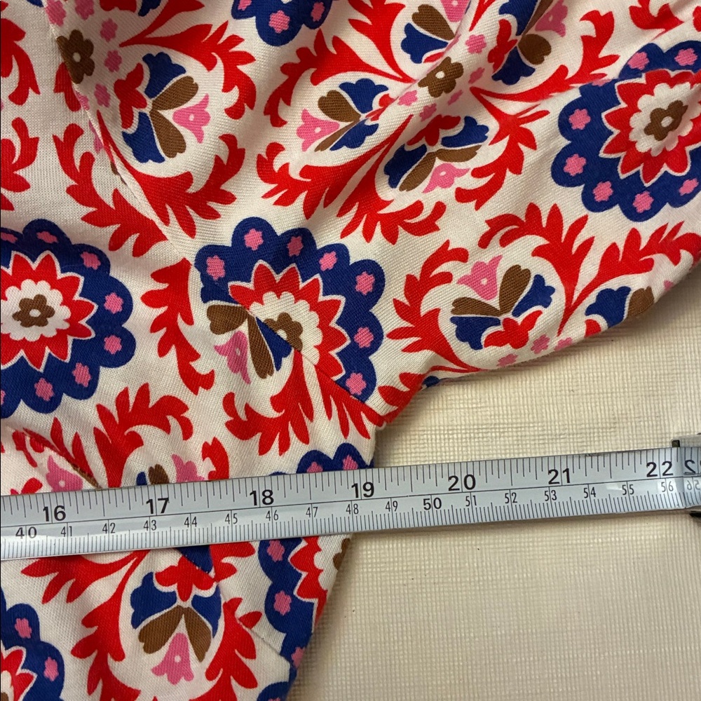 Boden, Libby, Bold Colorful Printed Tie-Waist Midi Dress - Picture 14 of 16